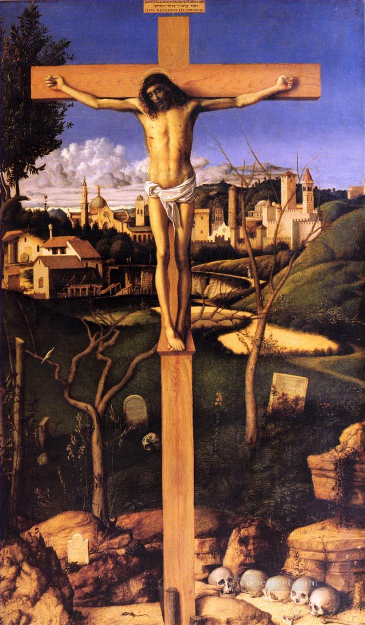 The crucifixion Renaissance Giovanni Bellini Oil Paintings